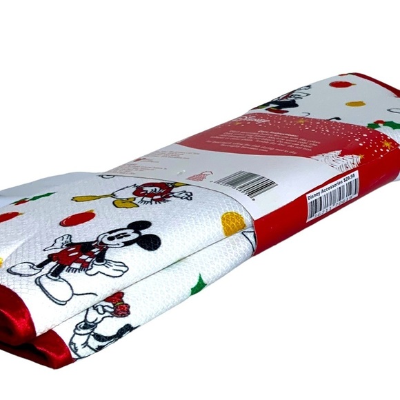 Disney Holiday Set Kitchen Drying Mats Absorbent Christmas Mickey 2 Pack Set - Picture 8 of 15